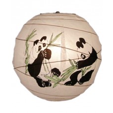 16" Paper Lantern Panda Irregular Wire